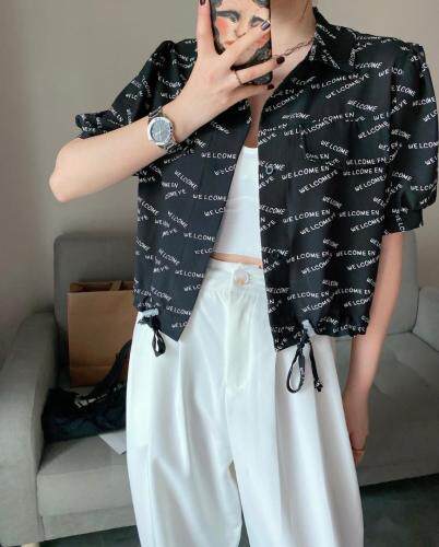 字母印花小外套，女装，沐·沐