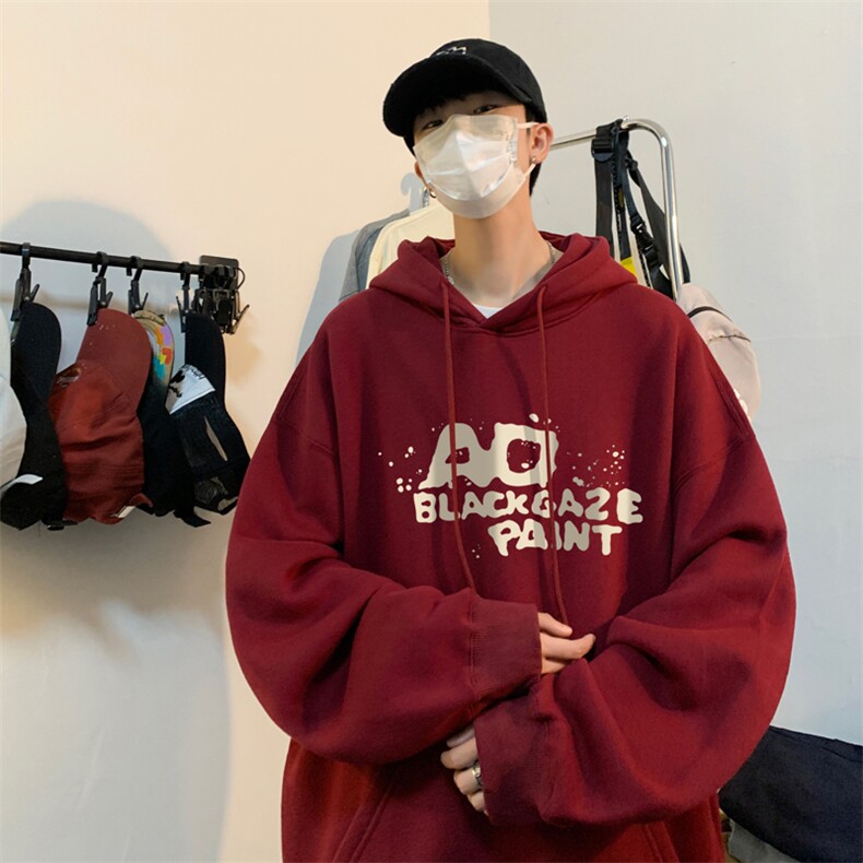 ！连帽圆领卫衣男装港风帽衫男LM145-P35,男装卫衣,电商B367