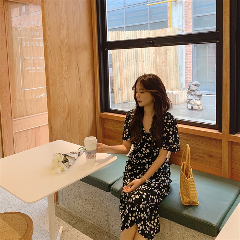 2021新款小雏菊连衣裙Z199P80K138,女装连衣裙,浙宝296A