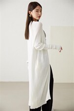 《现货》简约冰丝针织长款开衫，其它，M&VC