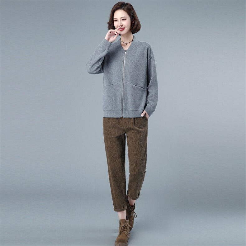 2023年春季新款时尚短外套套装女宽松显瘦韩版气质减龄两件套装裤,女装套装/套裙,简韵佳