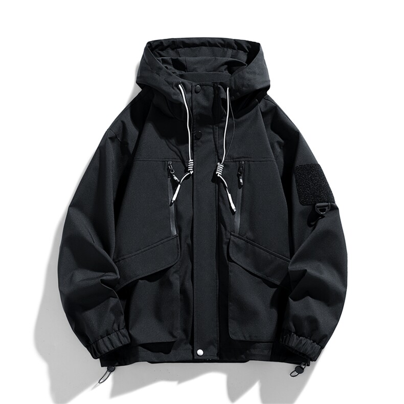 春季现货中性风大码户外夹克男连帽冲锋衣外套DSA157B-J152-P60,男装夹克,电商A157B