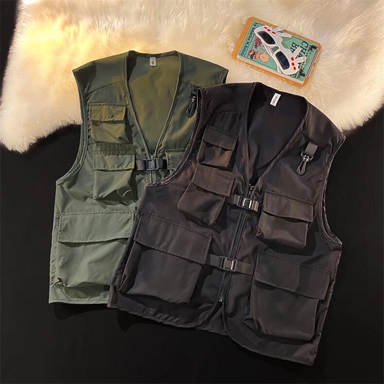 港风背心马甲男工装多口袋坎肩外套潮流外穿潮牌ins男女MJ14-p36，男装背心/马甲，星座1008-2