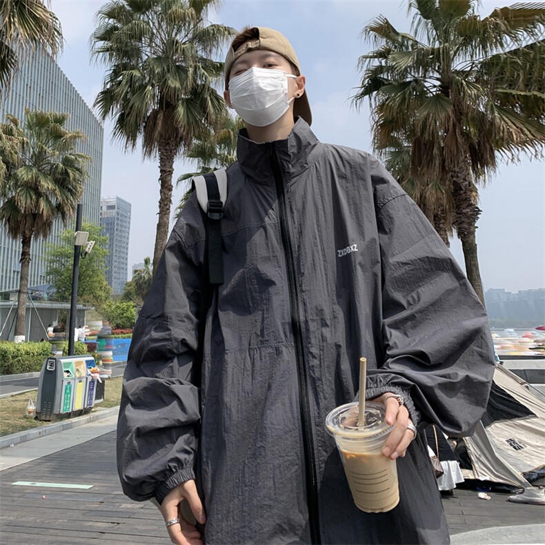 Wt86-P34夏季宽松潮流防晒服,男装夹克,星座1501-1
