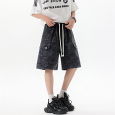 夏季工装短裤男ins潮牌休闲百搭潮流痞帅五分裤D0503-P50，男装休闲裤，星座308B-2