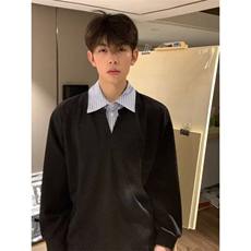 秋季新领假两件拼接卫衣男款高级感长袖美式复古潮WY812，男装卫衣，星座208-5