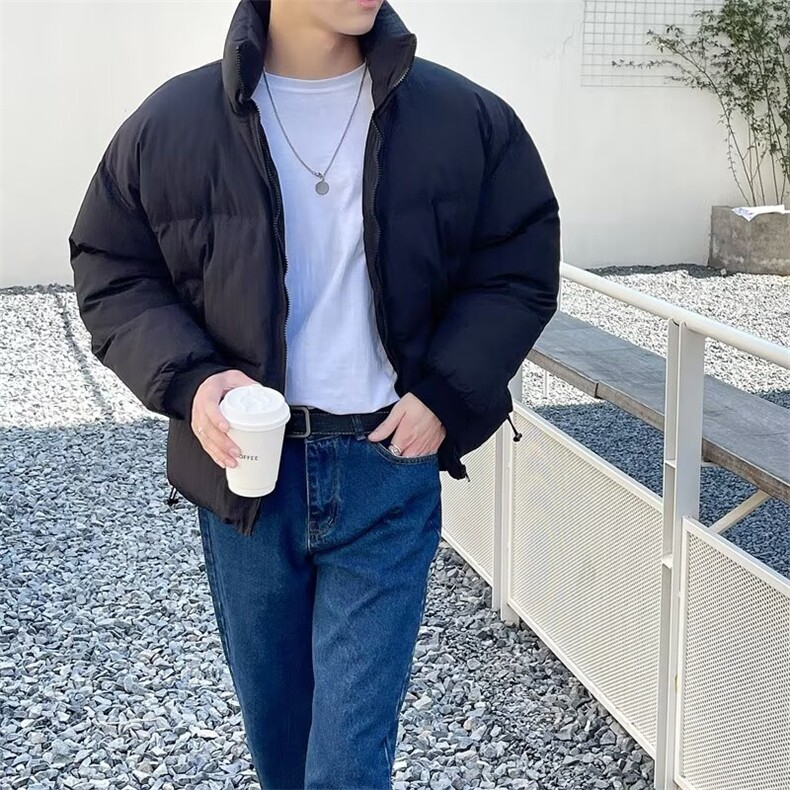棉服男2025冬季新款三防短款情侣面包服保暖舒适感加厚外套潮流,男装棉衣,星座506A
