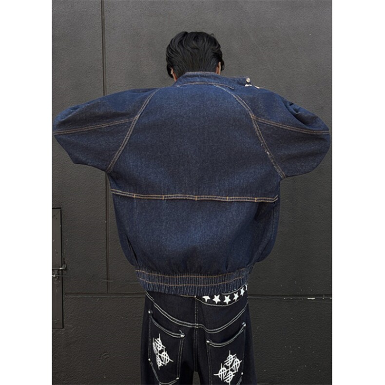 美式复古春季男装立领原牛短宽boxy哈灵顿外套夹克J97,男装夹克,星座1116A（原606A-3）