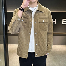 L20-P80秋冬新款大码翻领休闲外套夹克控129，男装夹克，星座109