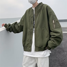 美式街头复古飞行员夹克男宽松棒球服外套JK8820，男装夹克，星座1116A-1（原606A）