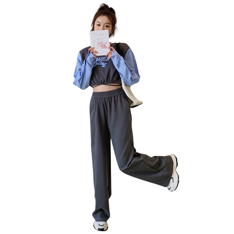 新款现货休闲拼接撞色两件套212A-601款-P125-控178,女装套装/套裙,浙宝212A
