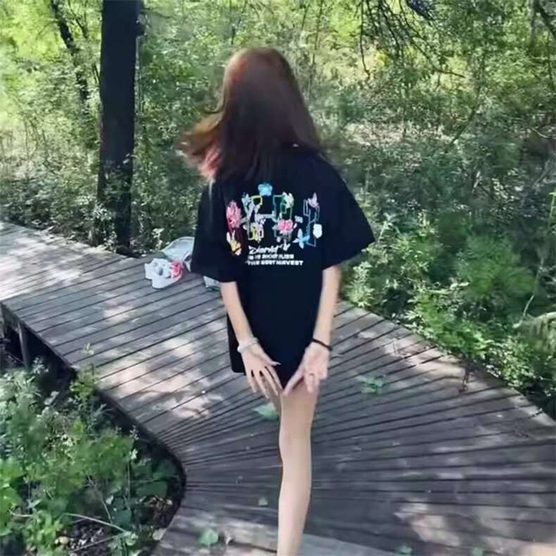 万针全刺绣工艺抖音得物高品质260克重磅纯棉双纱美式高街短袖T恤,男装T恤,电商A486