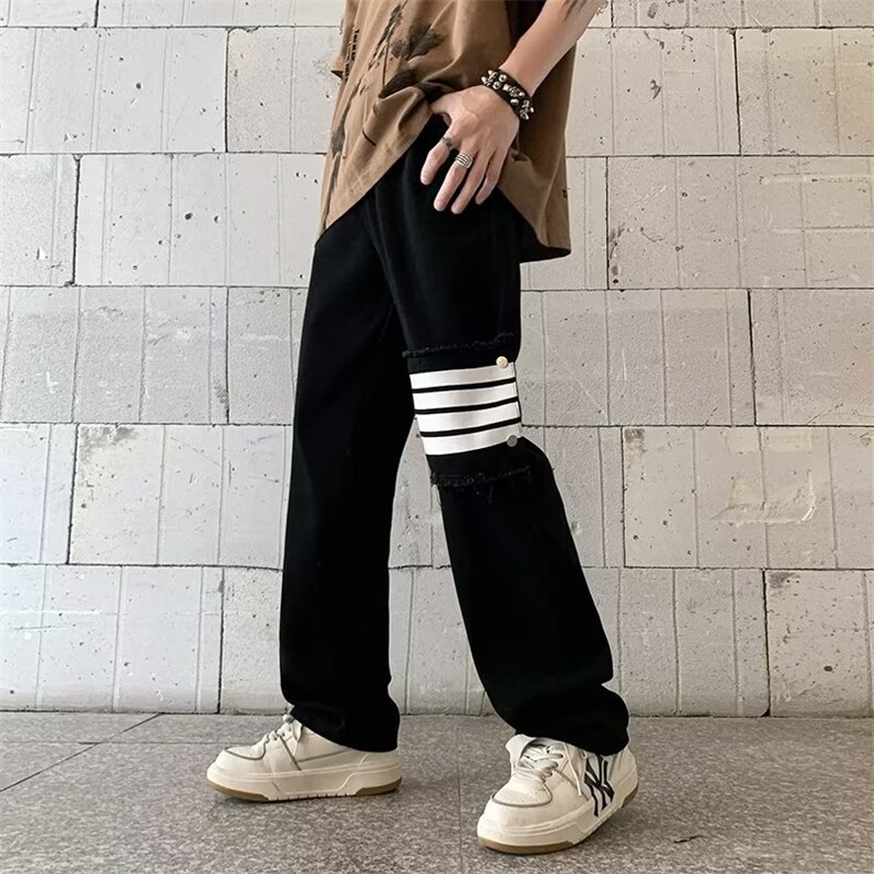牛仔裤长裤春季文艺潮气质ins新款青春流行慵懒男N3010P40,男装牛仔裤,星座1116-2