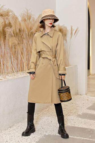 【现货】时尚风衣，女装风衣，麦丝尚