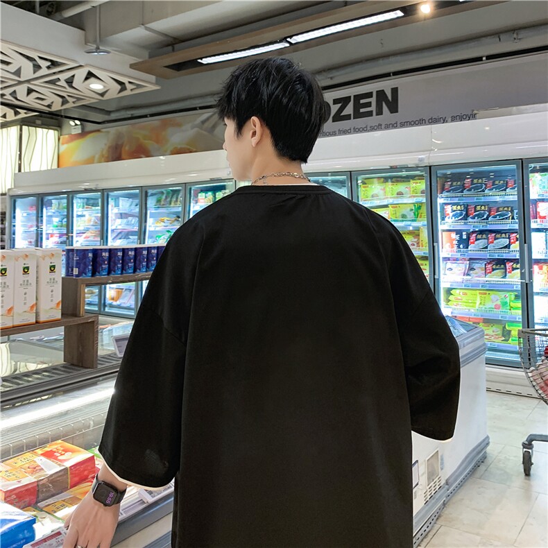 xZ116-T136-p25-控39M-5XL抖音拼接OVERSIZECLEANFITT恤夏季大码,男装T恤,星座116