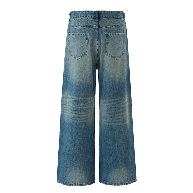 潮流宽松直筒牛仔裤高街潮牌休闲裤A161-K5700-P62108元,男装牛仔裤,电商A161