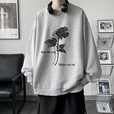 S6279-P28秋季圆领卫衣男大码韩版宽松长袖外套，男装卫衣，电商A040