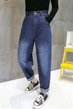 2021春秋款宽松直筒阔腿牛仔裤舒适潮流气质优雅百搭修身显瘦，女装牛仔裤，依如秀(原杭风阁)