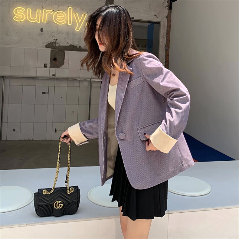 西装长袖个性干练气质简约百搭2021年秋季时尚一粒扣,女装西装,寒都衣屋