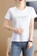 潮牌T恤女纯棉KEN/春夏大字母经典款男款t恤抖音情侣装短袖宽松ZO，女装T恤，元素羊绒