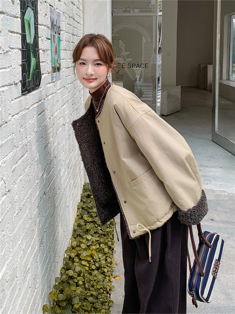新款羊羔毛2B156512P175K298,女装短外套,2B156