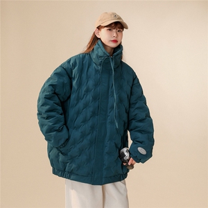 1定制面料中性风棉衣女半高领棉衣男外套女8707P125控168图片