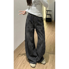 春季新款扎染休闲裤美式阔腿直筒工装裤子男女C62208-TP3568，男装工装外套，电商A102