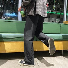 运动风2021直筒潮流小西裤潮流百搭九分裤K116-特批35，男装休闲裤，星座718-1