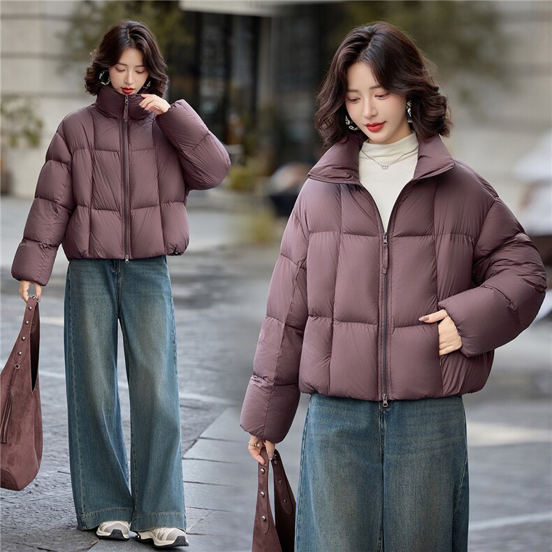 现货2025新款羽绒服短款泡芙时尚保暖外套,女装羽绒服,仟媚宠