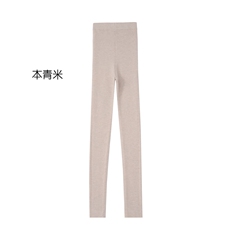 新款羊绒打底裤女高腰显瘦弹力紧身保暖裤秋冬加厚外穿小脚裤，女装打底裤，金牧歌羊绒裤