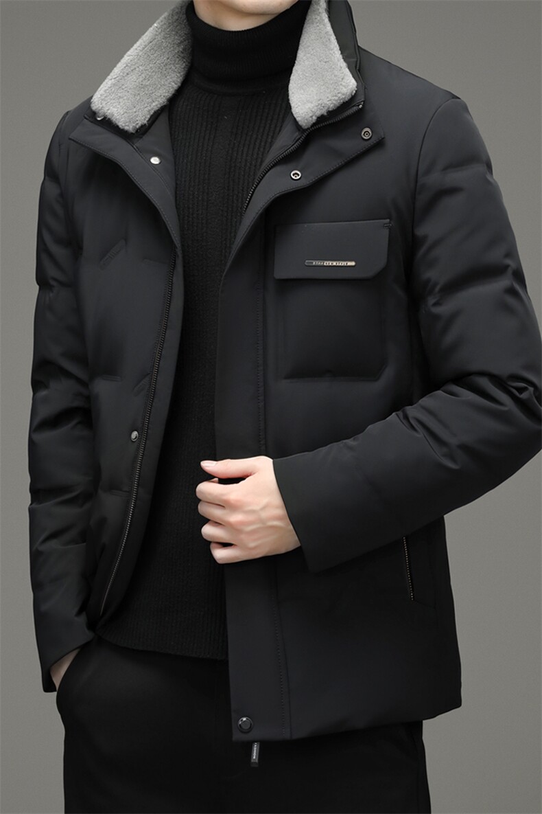 BZ2269钱塘2020-3冬季羽绒服白鸭绒防寒保暖外套加厚P215,男装羽绒服,钱塘207-3
