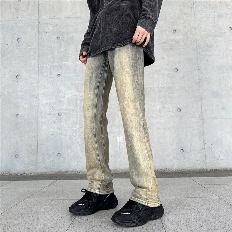 青春流行ins男直筒水洗牛仔裤X26P45,男装牛仔裤,星座1116-2