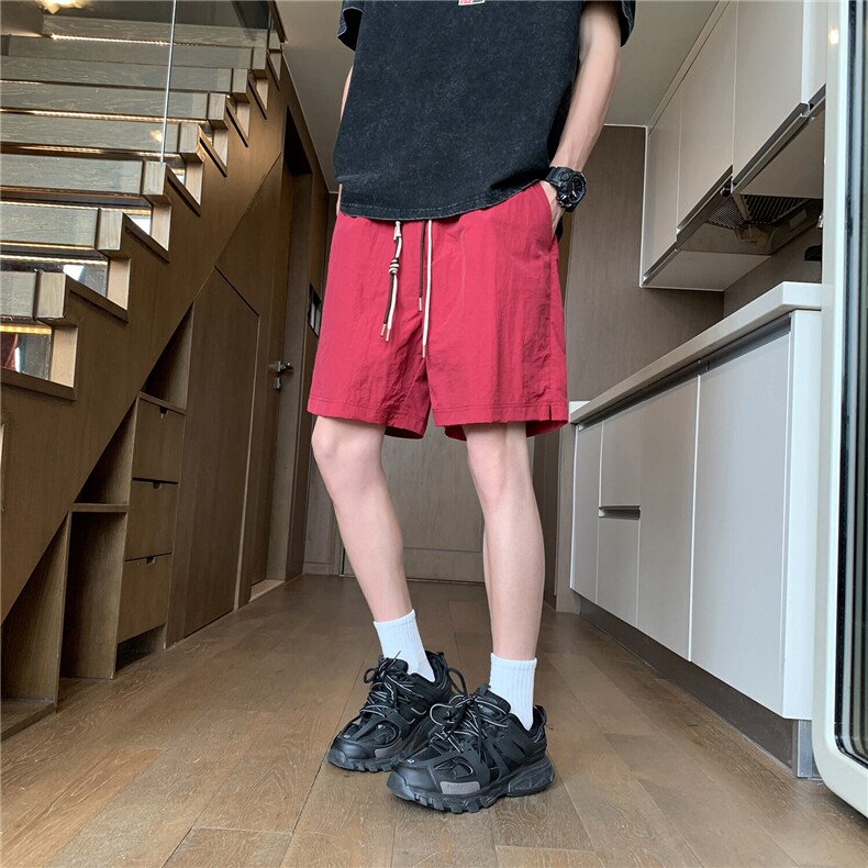 夏季侧开衩三分速干休闲短裤DK057模特地板锦纶(S-2XL)TP22,男装休闲裤,电商A088