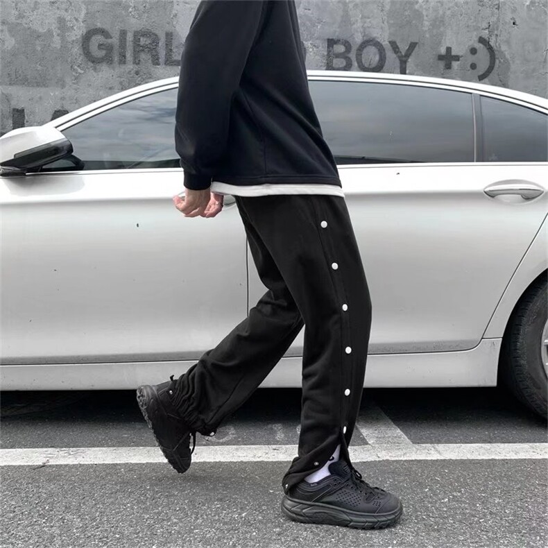 男春夏新款青少年时尚休闲裤双排扣GK40P30图片