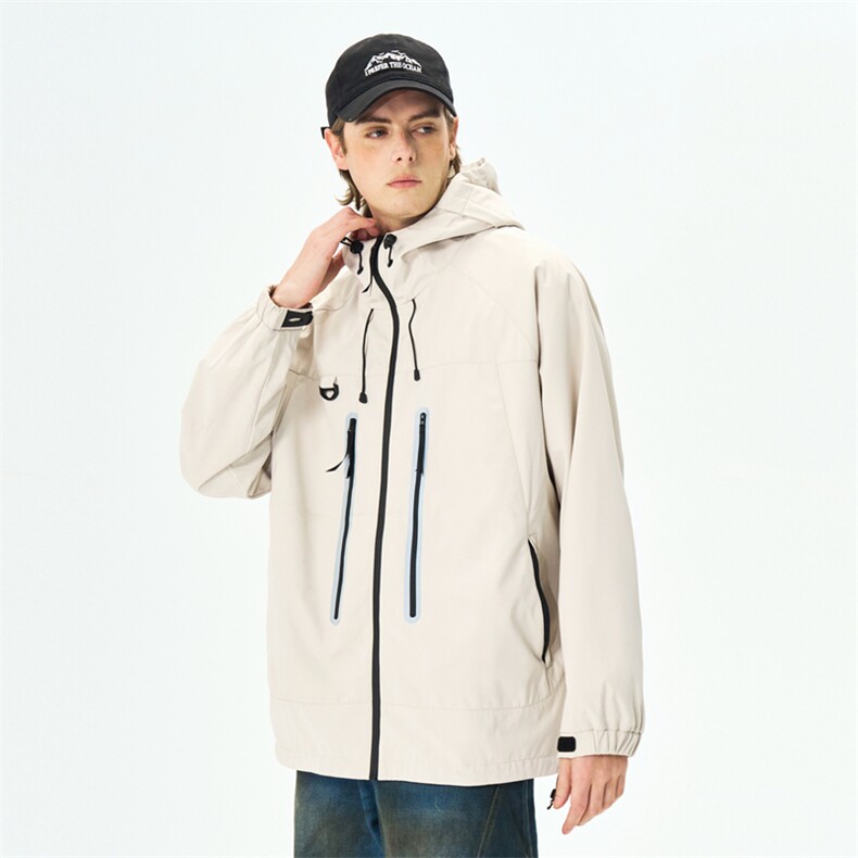 春季新款冲锋衣男女同款软壳外套时尚反光工装夹克JK3509特P78,男装夹克,星座309（原A406）