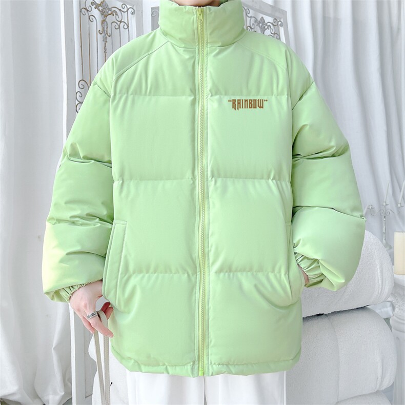 2024冬季新款旋律风车大码印花立领棉衣M-5XHM24549-34-特P50,男装棉衣,电商A022