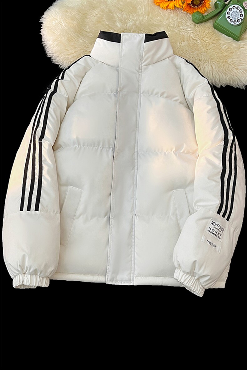 量大有差】小牛津覆膜面料白杠冲锋棉衣棉服棉袄面包服-G1607-P75,男装棉衣,星座207