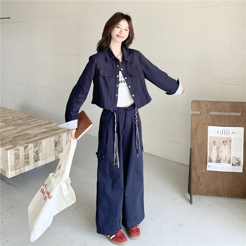 秋装新款！大量！外套背心工装裤三件套2C133-8979-P185-K248,女装套装/套裙,2C133