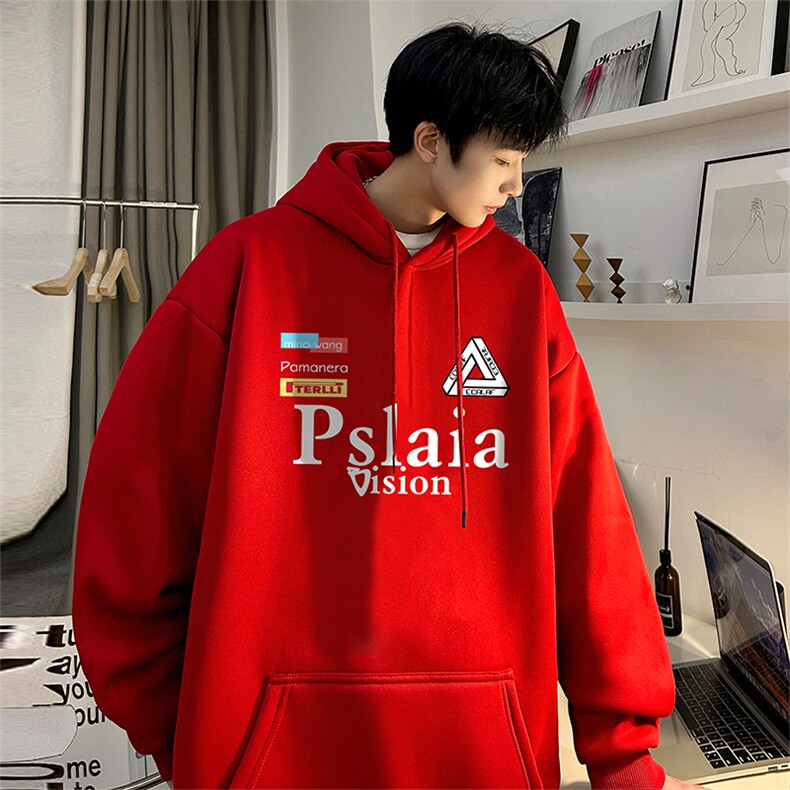 抖音得物供货 可提供视频 秋冬重磅美式宽松连帽卫衣DL2013图片