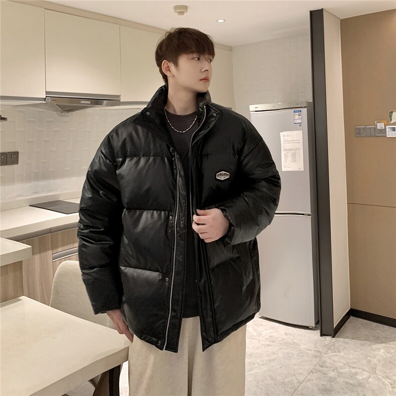 90%羽绒服 新标PU皮情侣韩版羽绒服上衣 Y040 /P315图片