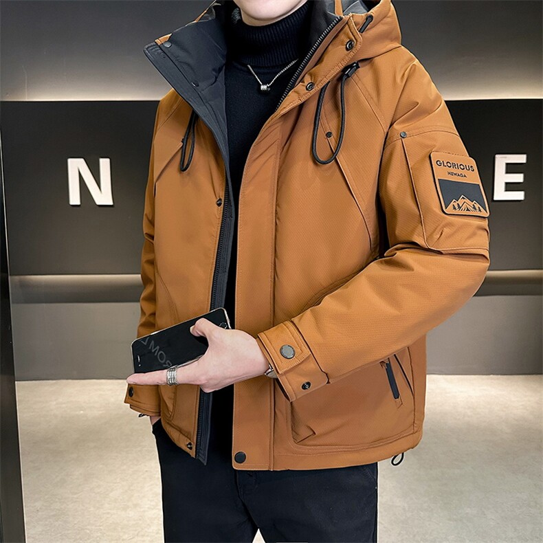 店主风2024年连帽重工机能潮流羽绒服男YR6033-P235控298，男装羽绒服，电商D240-242