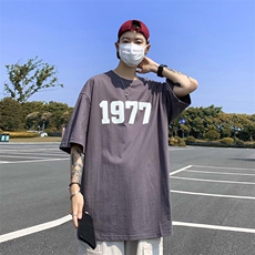 T恤男韩版潮流短袖印花痞子帅2023夏季新款ins宽松体恤ST202-P30，男装T恤，星座412-3