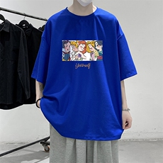 华夫格t恤男短袖男大码五分袖大皂风HT73396-P22，男装T恤，电商A040