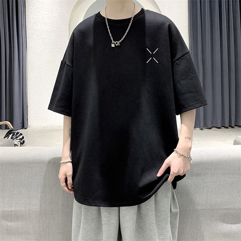 纯棉短袖t恤男大码半袖打底衫宽松体恤衫 DX17305-P20 大皂风图片