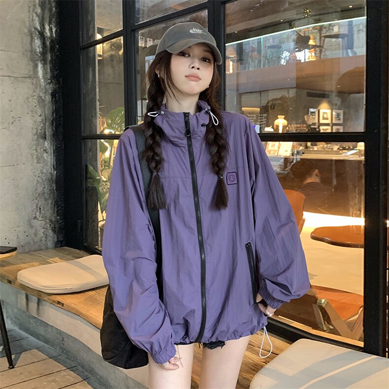 防晒衣女夏2024新款轻薄透气骑行防晒服运动罩衫薄外套T1240-P65图片