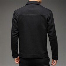 男士2023春秋季新款帅气潮流休闲时尚男装翻领夹克上衣外套厚款，男装夹克，电商B212（原钱塘6029）
