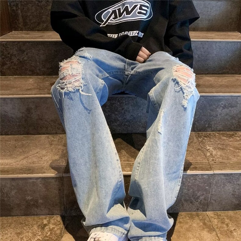美式牛仔裤男款秋季长裤潮 S212 P40图片