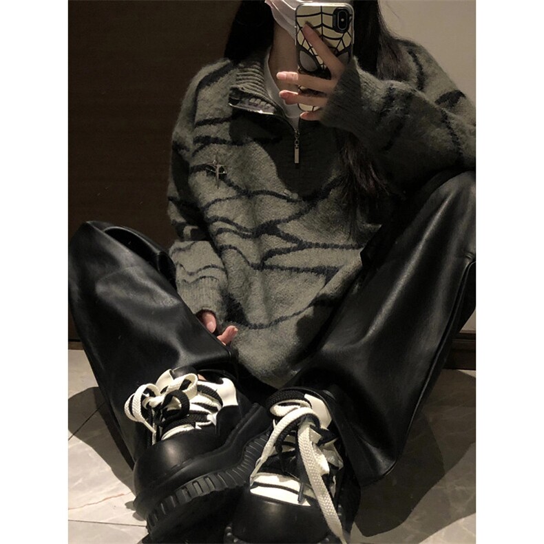 水貂绒毛衣男女秋冬季马海毛针织衫慵懒软糯美拉德穿搭上衣M522,男装针织衫/毛衣,星座1116A（原606A-3）