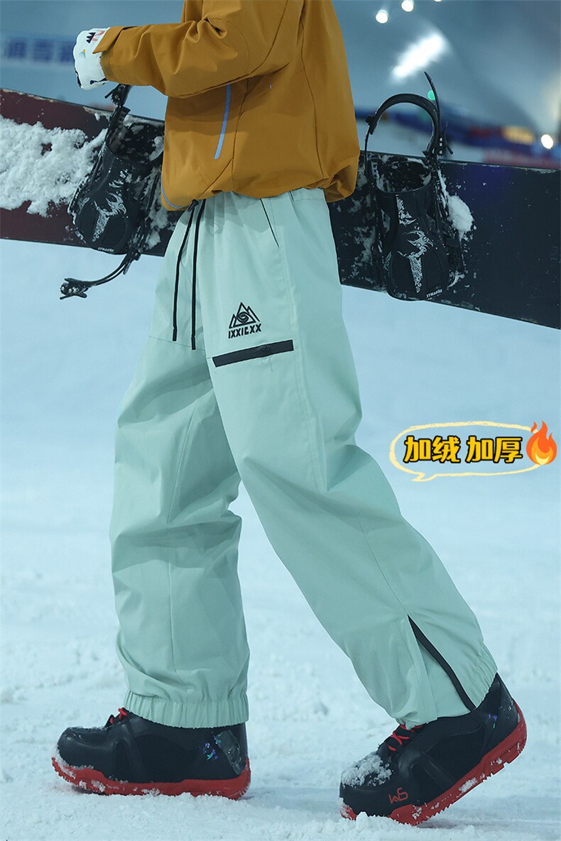 冬季单板双板防水防风加绒加厚滑雪裤情侣HK1152J加绒-P80控138,男装卫衣,电商A001-1