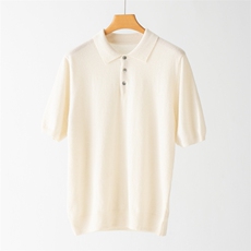 2025夏季新款羊绒衫羊绒精纺POLO领薄款休闲针织短袖,男装羊绒套衫,雪丹羊,清河羊绒市场 2025夏季新款羊绒衫羊绒精纺POLO领薄款休闲针织短袖,男装羊绒套衫,雪丹羊,清河羊绒市场